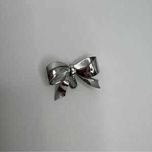 Sterling Silver Bow Brooch